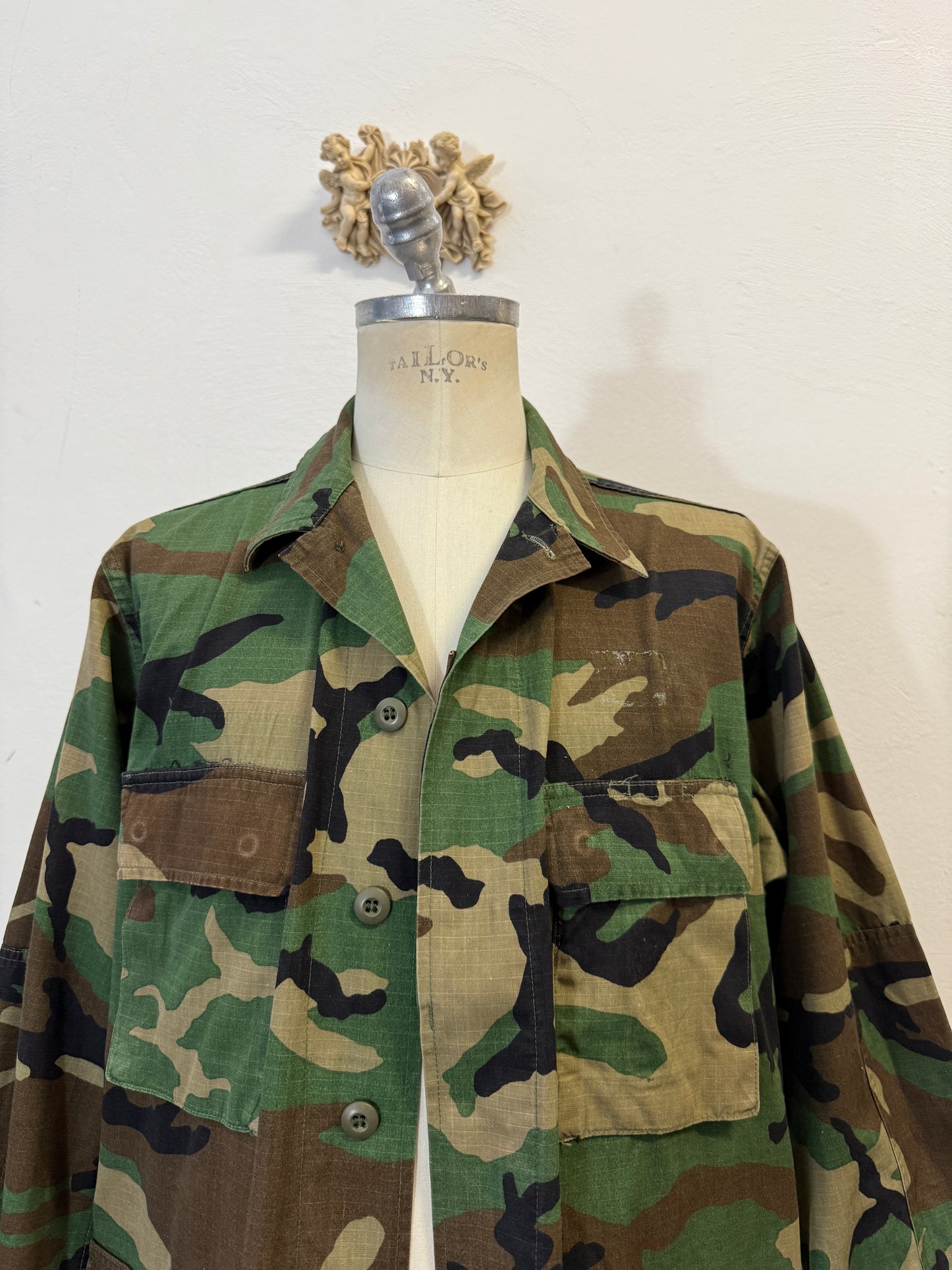 Vintage Woodland Jacket Rip Stop Us Army “L/XL”
