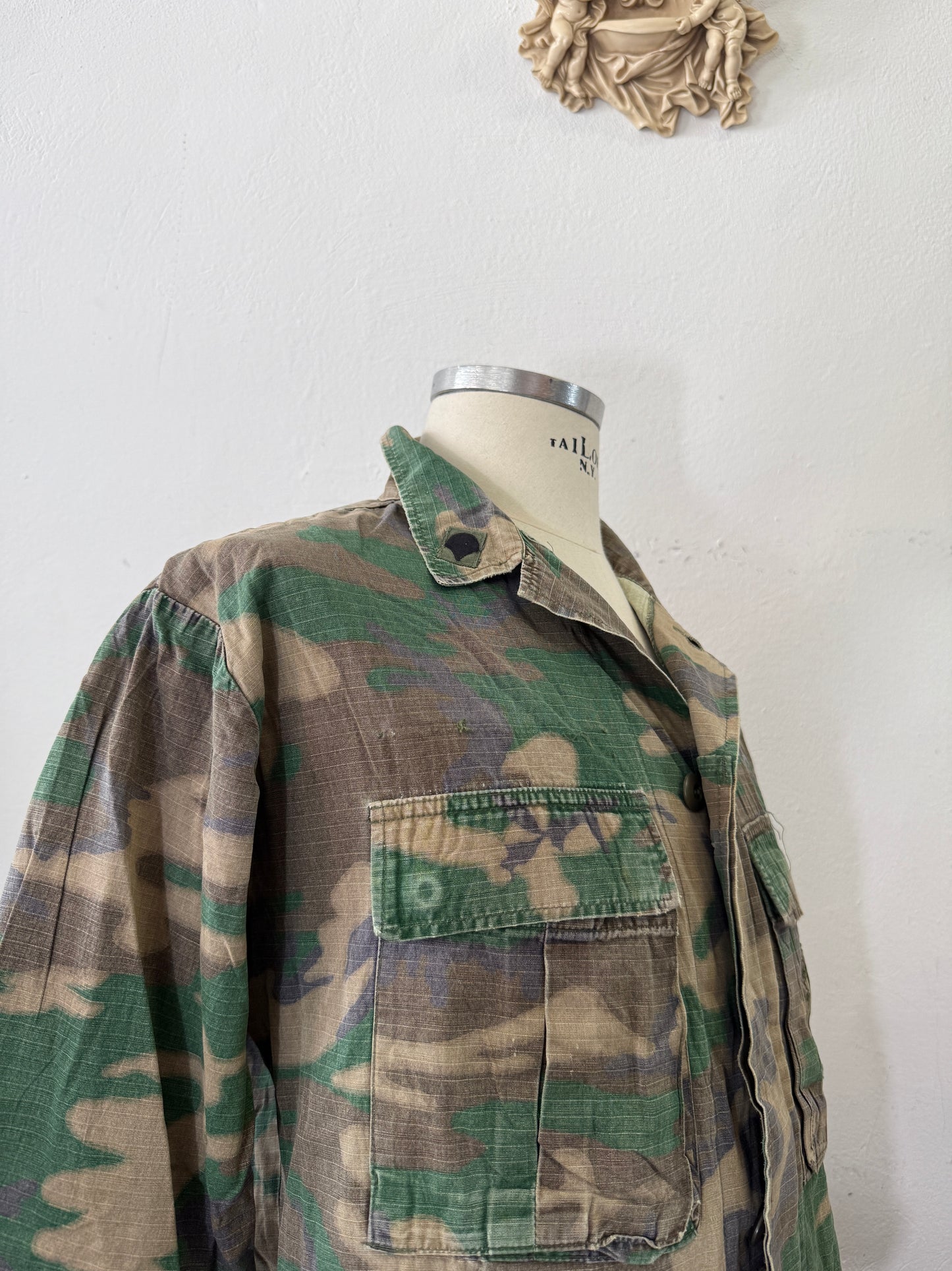 Vintage 1970-80s ERDL Camouflage Pattern Hot Weather Jacket Ripstop “M”