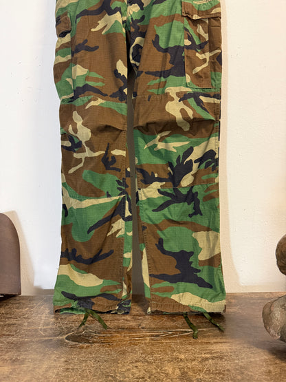 Vintage Woodland Camo Cargo Pants Us Army Rip Stop “W36”