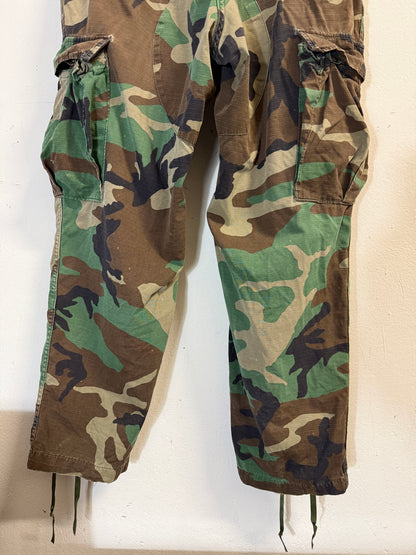 Vintage Woodland Camo Cargo Pants Us Army Rip Stop “W34”