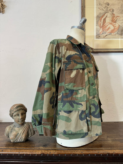 Vintage Woodland Camo Jacket “S”