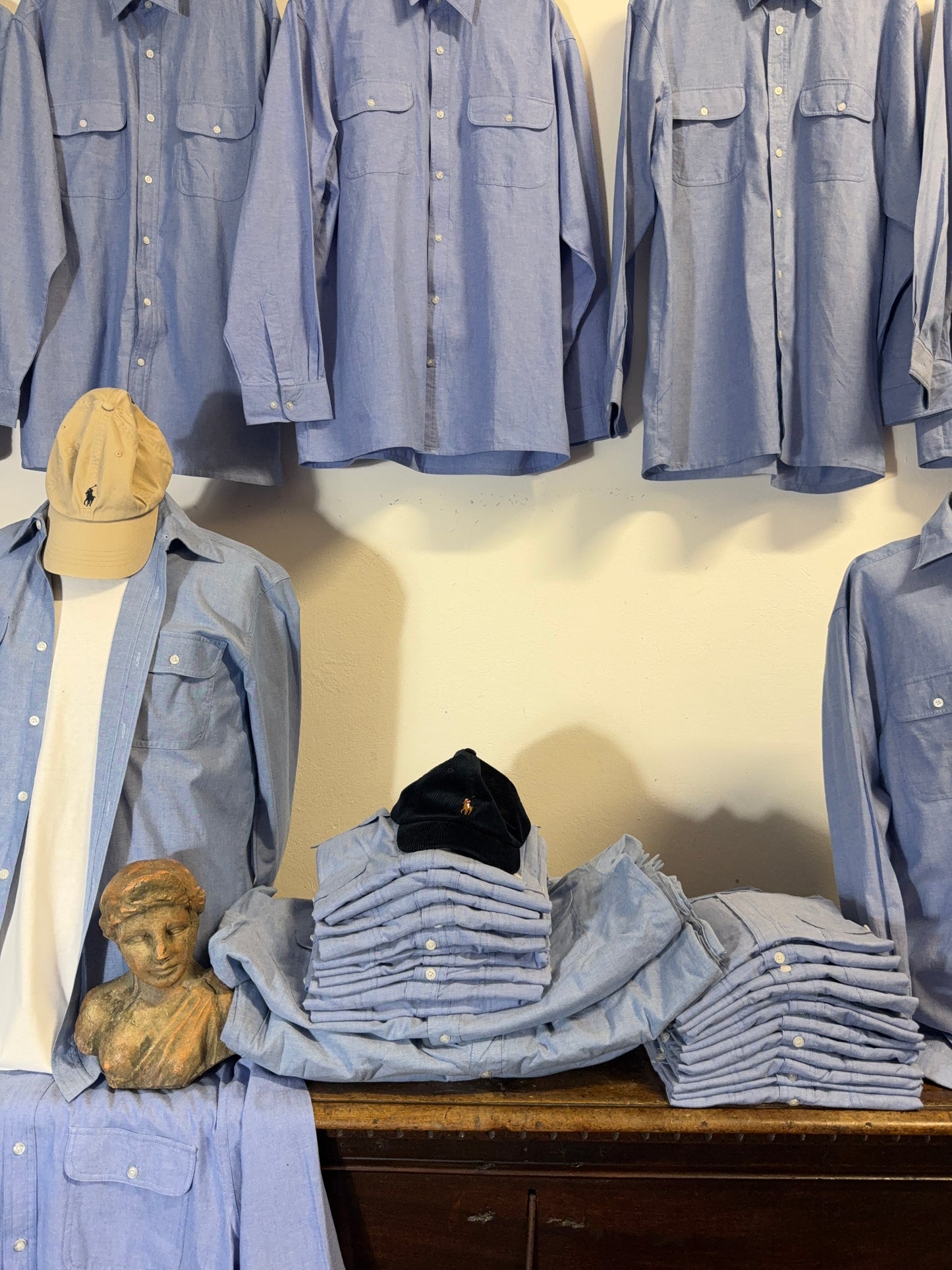 Deadstock 70’s Chambray Shirt - L, XL, XXL