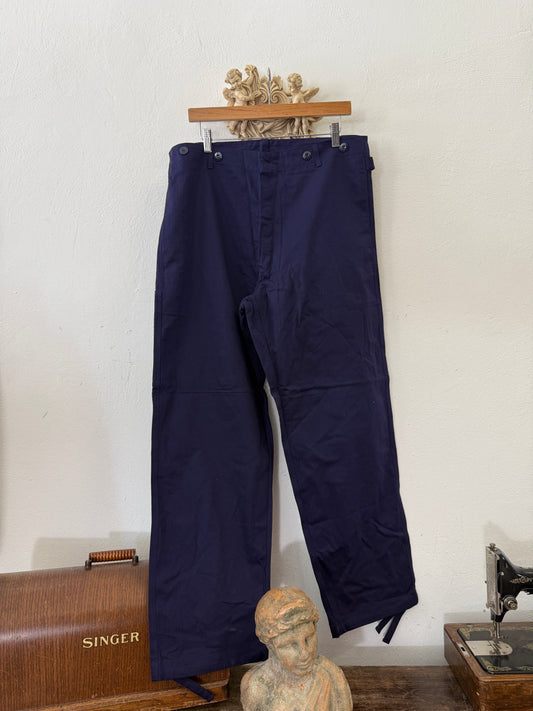 Vintage German Army Work Pants HBT “W35”