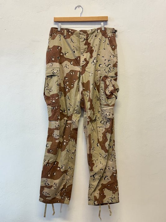 Vintage Desert Chocolate Cargo Pants Us Army “W34”