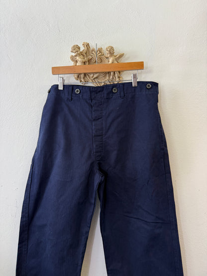 Vintage German Army Work Pants HBT “W36”