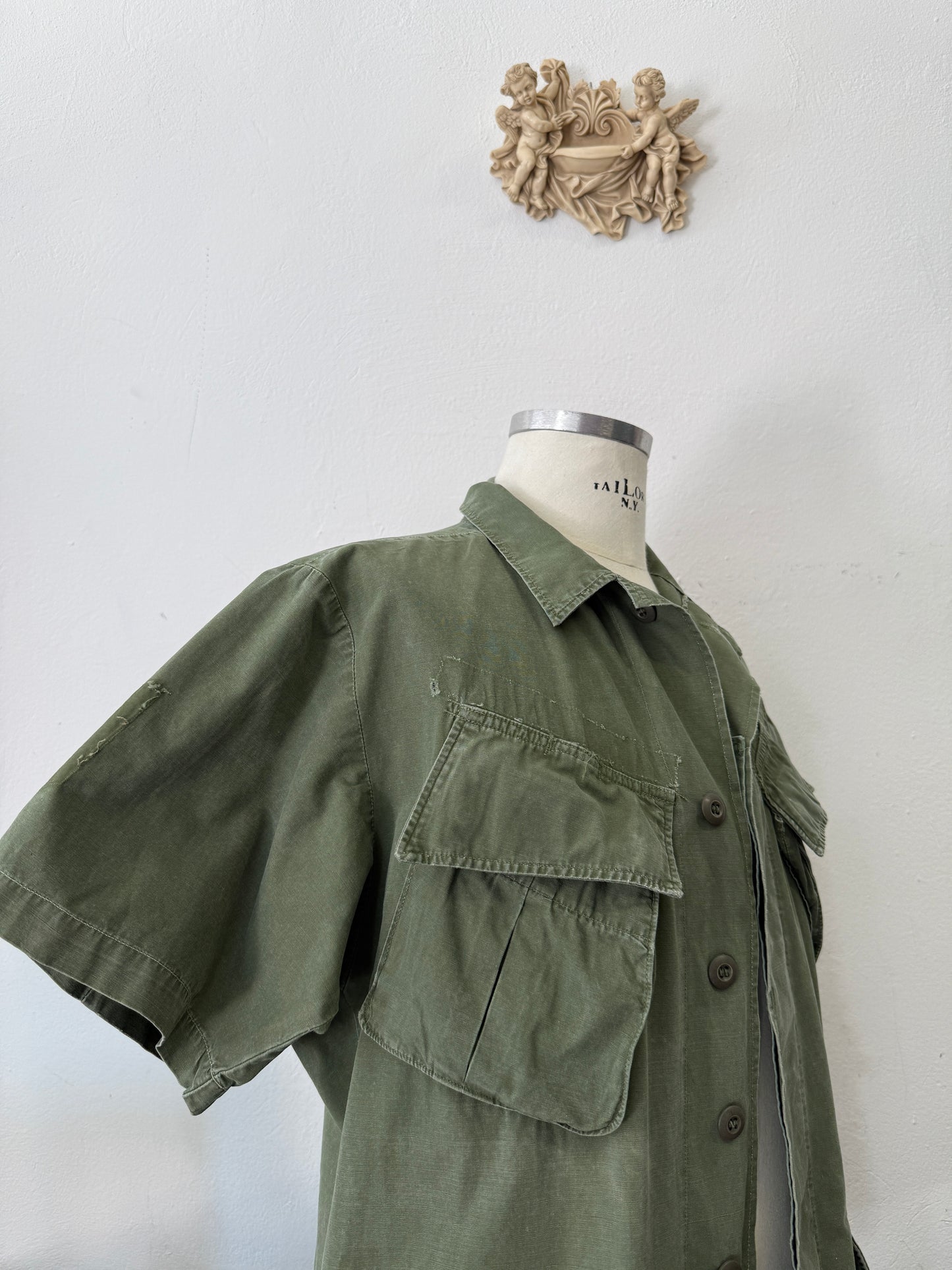 Vintage 60’s Jungle Jacket Popeline Us Army “L”
