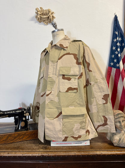 Deadstock BDU Camo Jacket Rip Stop US Army –  “XXL”