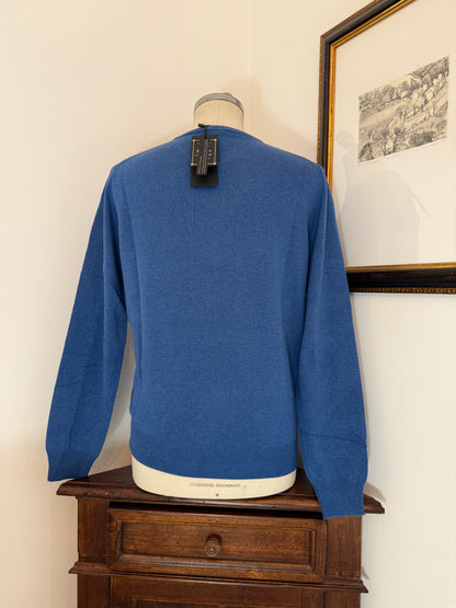 Essential Blue Sweater - Made in Italy