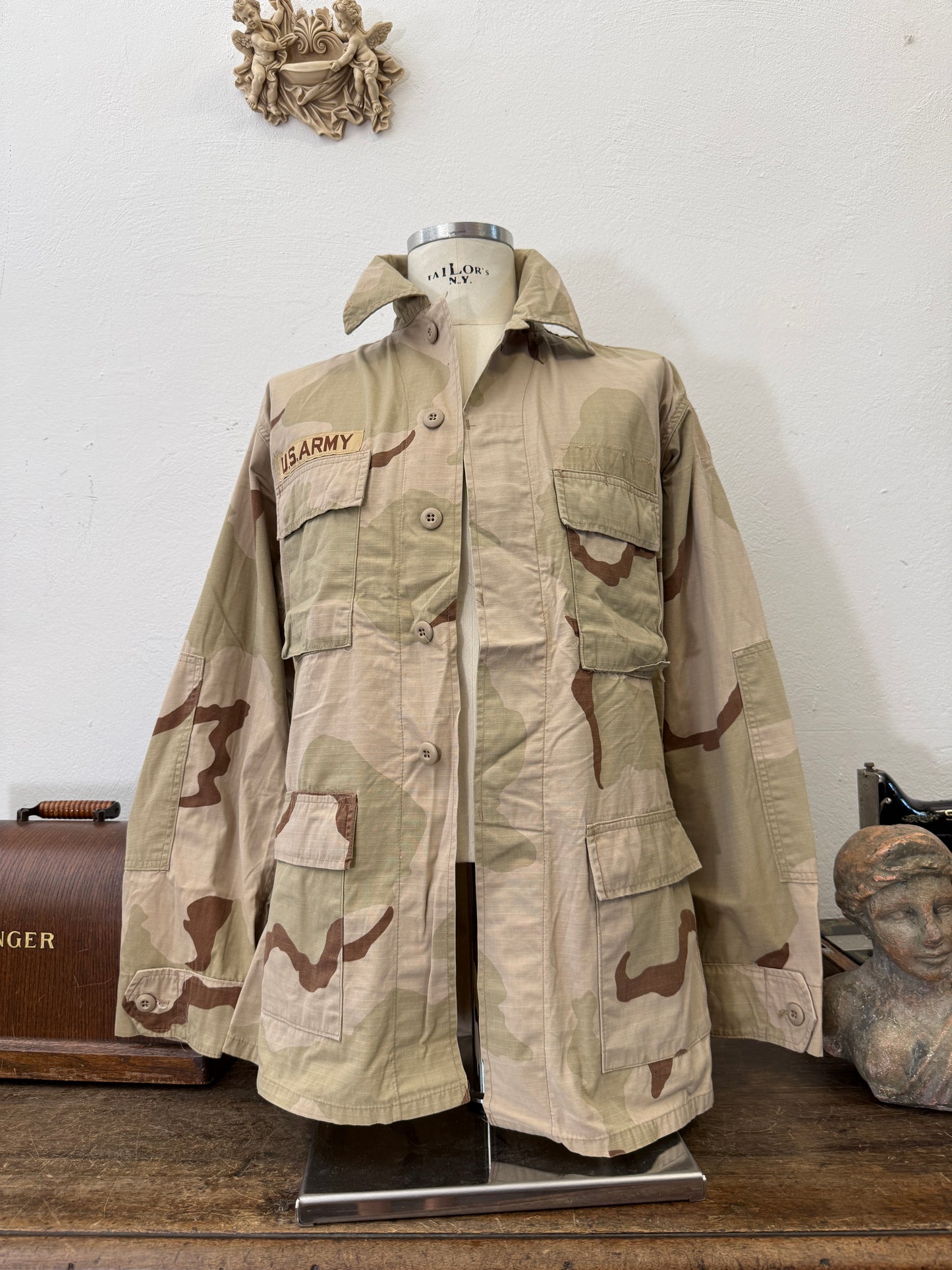 Vintage BDU Camo Jacket Ripstop US Army – L/XL