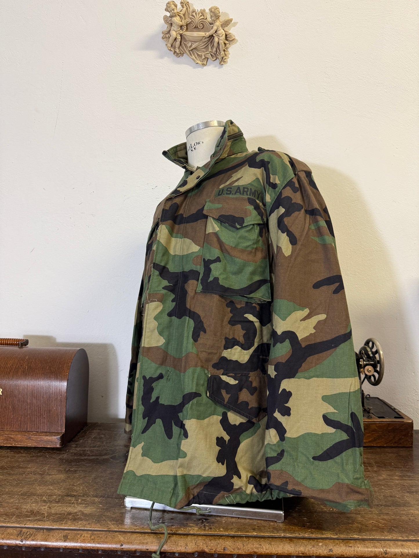 Vintage Woodland Field Jacket M65 Us Army “XL”