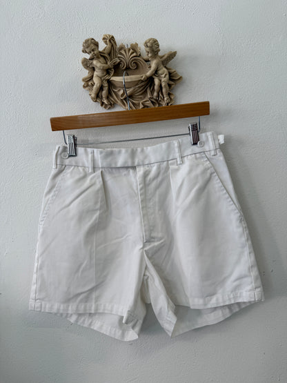 White British Royal Navy PTI Unisex Shorts with Sailor Buttons