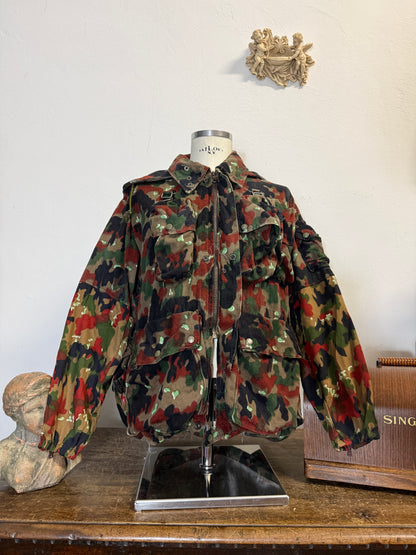 Vintage Swiss Army Camo Jacket M70 “XL”
