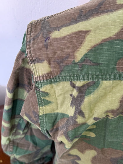 Vintage 1970-80s ERDL Camouflage Pattern Hot Weather Jacket Ripstop “S”