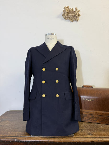 Vintage 00’s Italian Navy Double Breasted Jacket “L”