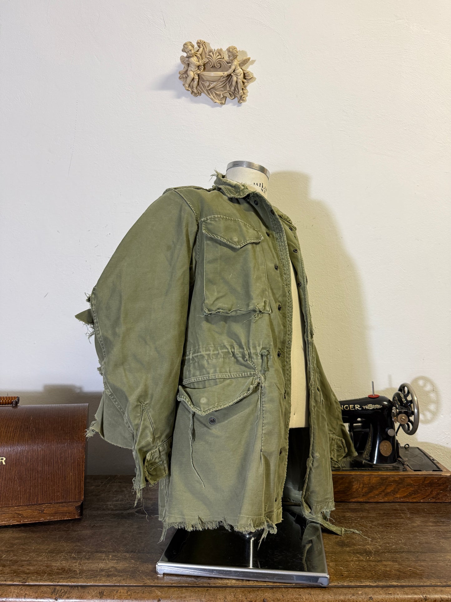 Distressed Vintage Field Jacket M51 US Army “M”