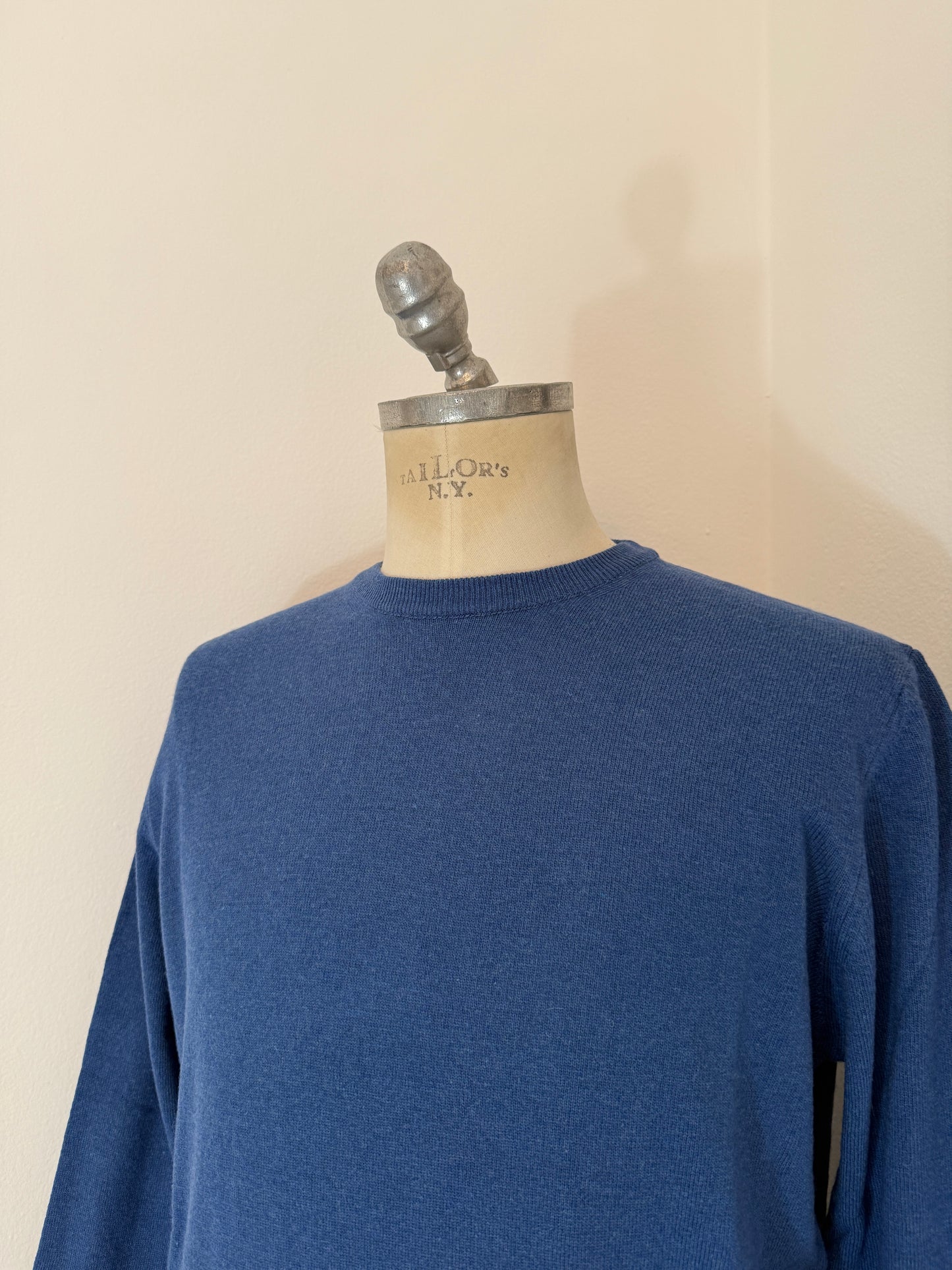 Essential Blue Sweater - Made in Italy