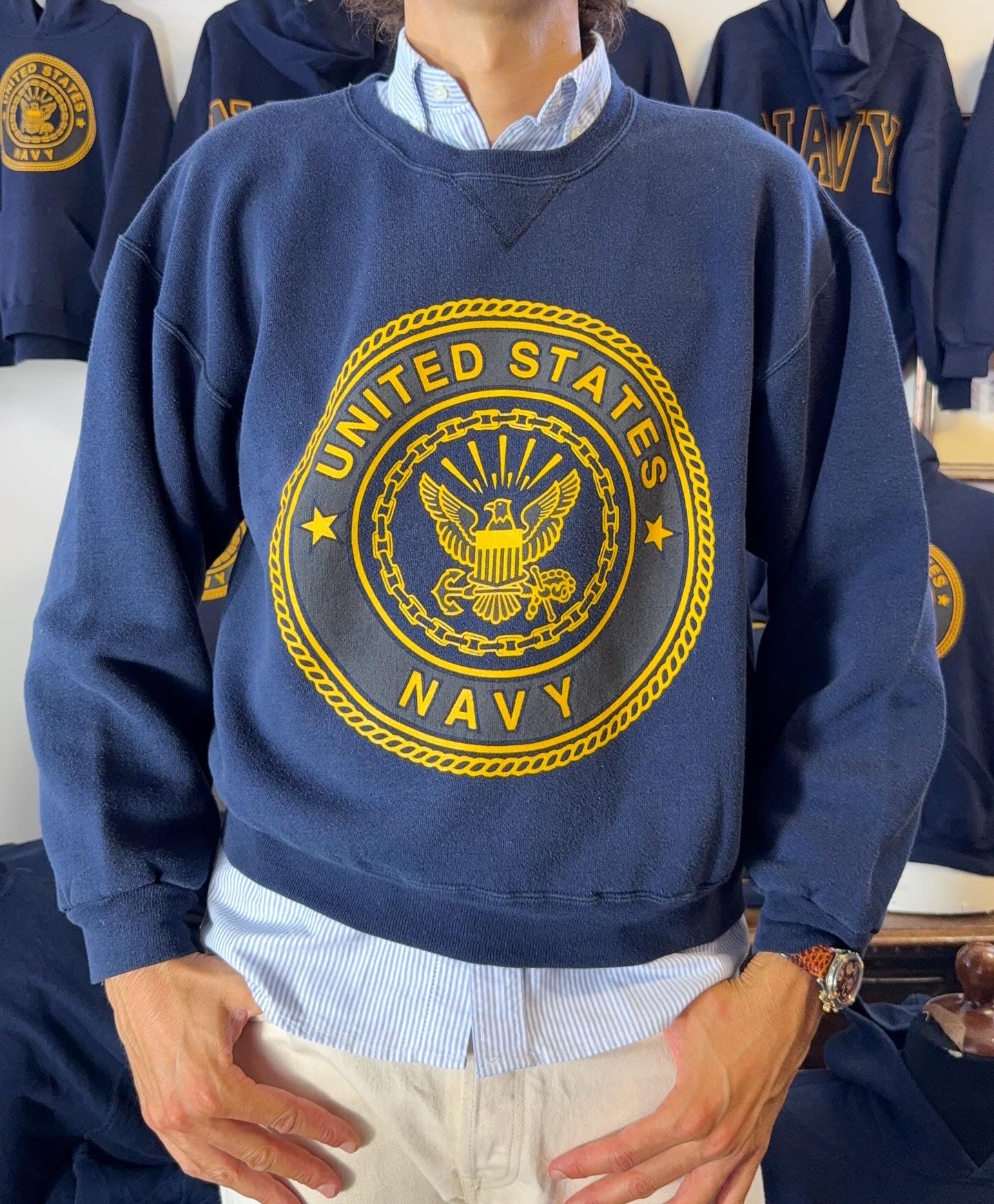 Vintage 1990s US Navy Sweatshirt - Made in USA