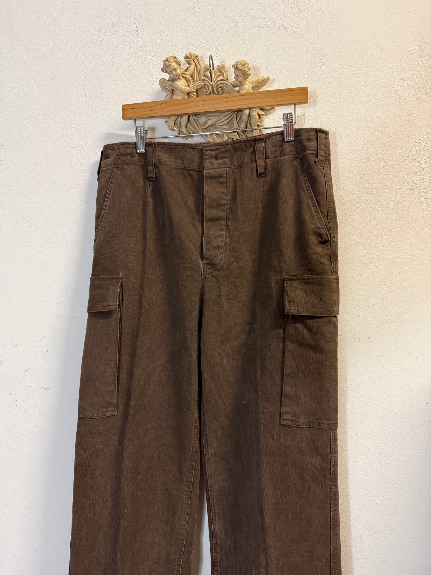 Vintage 80’s German Army Moleskin Cargo Pants “W34”