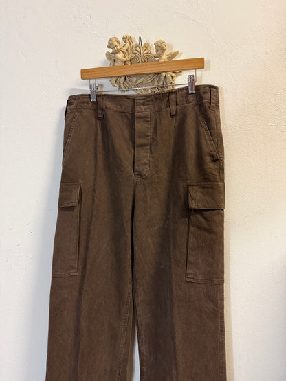 Vintage 80’s German Army Moleskin Cargo Pants “W34”
