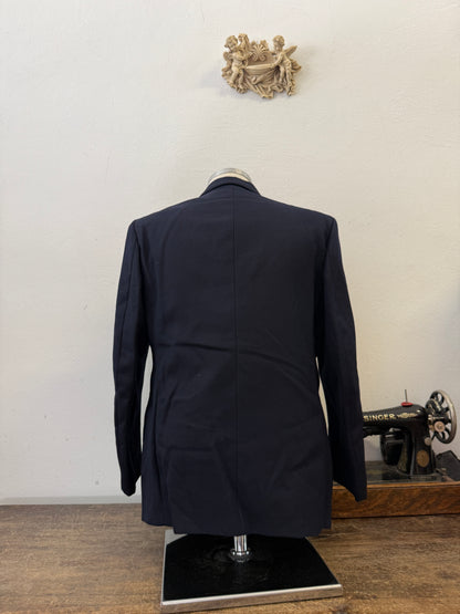 Vintage Italian Navy Double Breasted Jacket “S/M”