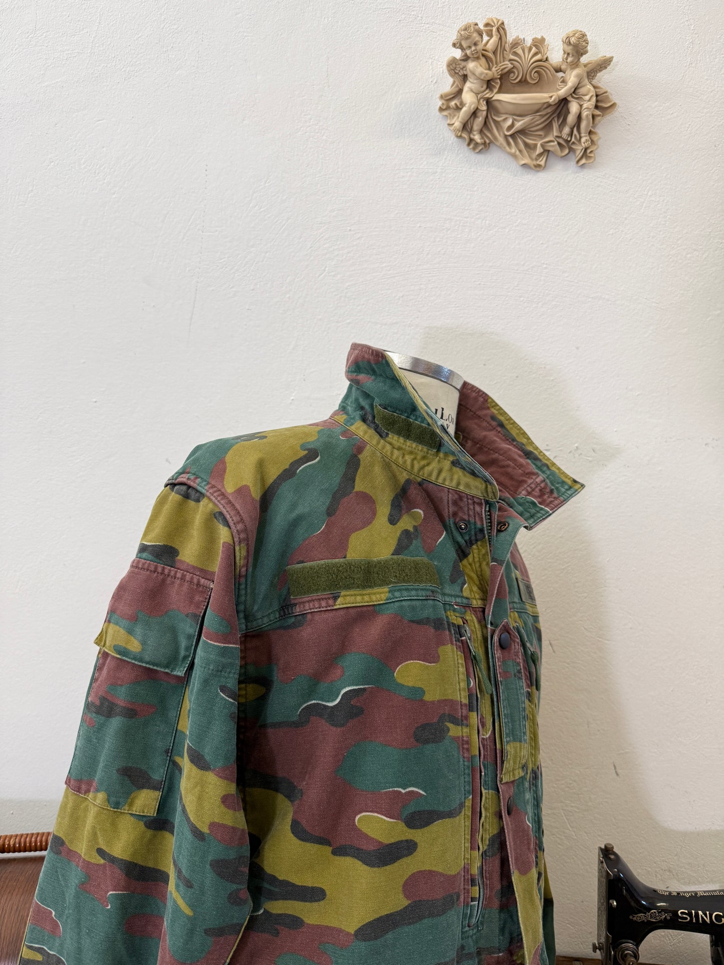 Vintage Belgian Army Camo Jacket “XL”