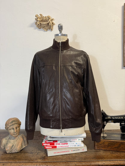 Vintage Brown Leather Jacket “L/XL”