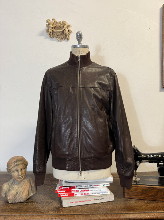 Vintage Brown Leather Jacket “L/XL”