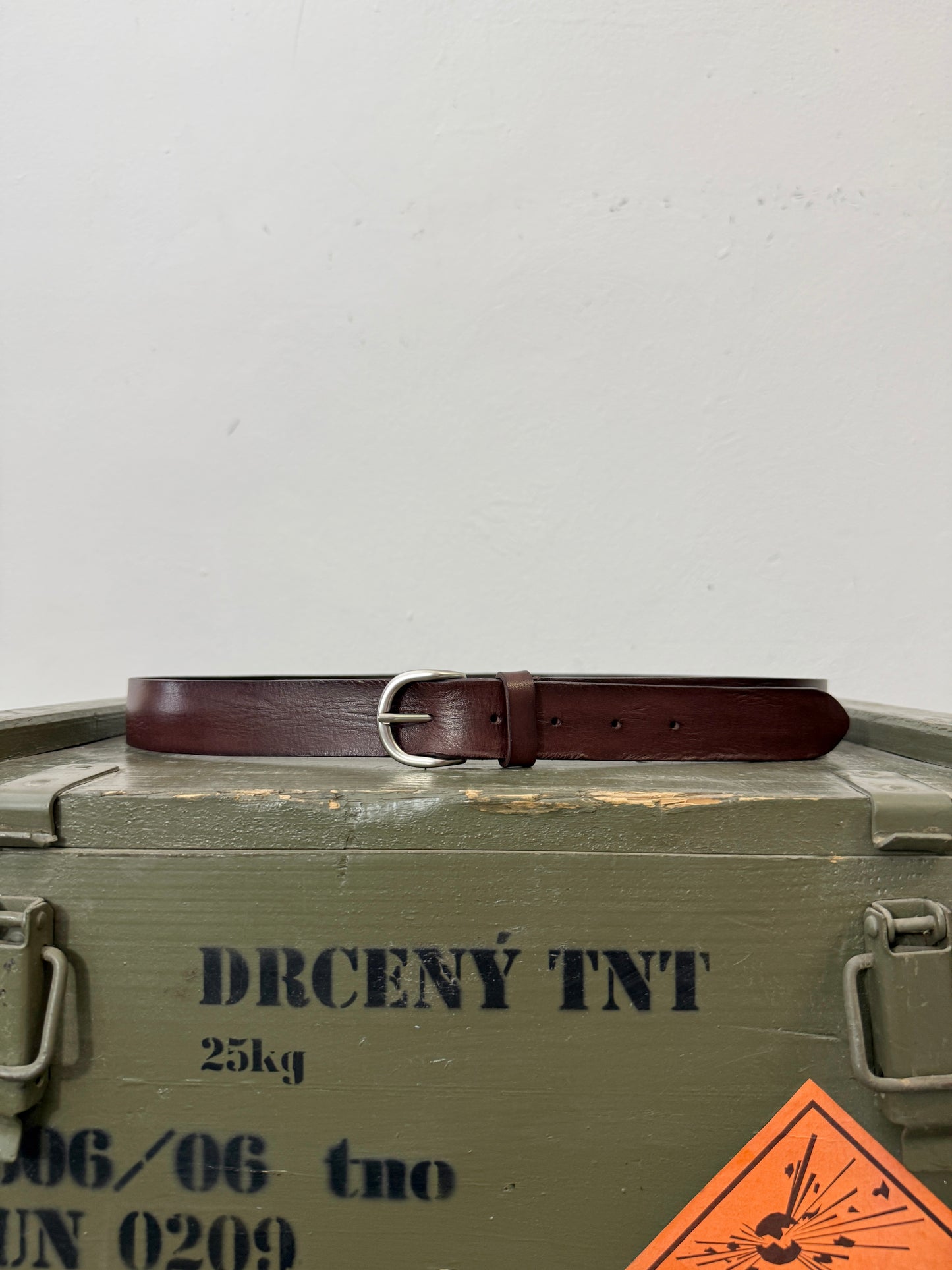 Federico Dark Brown Leather Belt