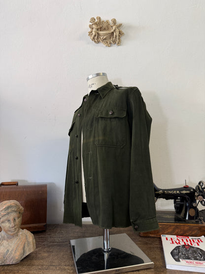 Vintage 80’s Faded Hungarian Army Shirt “S”