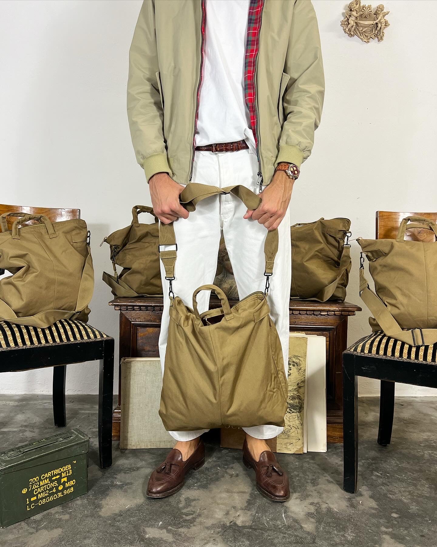 Helmet Bag in Sand Color