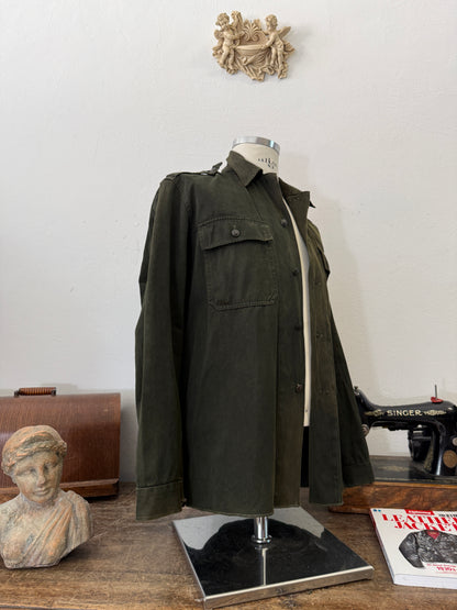 Vintage 80’s Faded Hungarian Army Shirt “L”