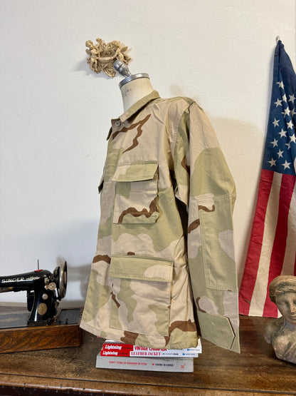Deadstock BDU Camo Jacket Rip Stop US Army – Shoulder Faded “L/XL”