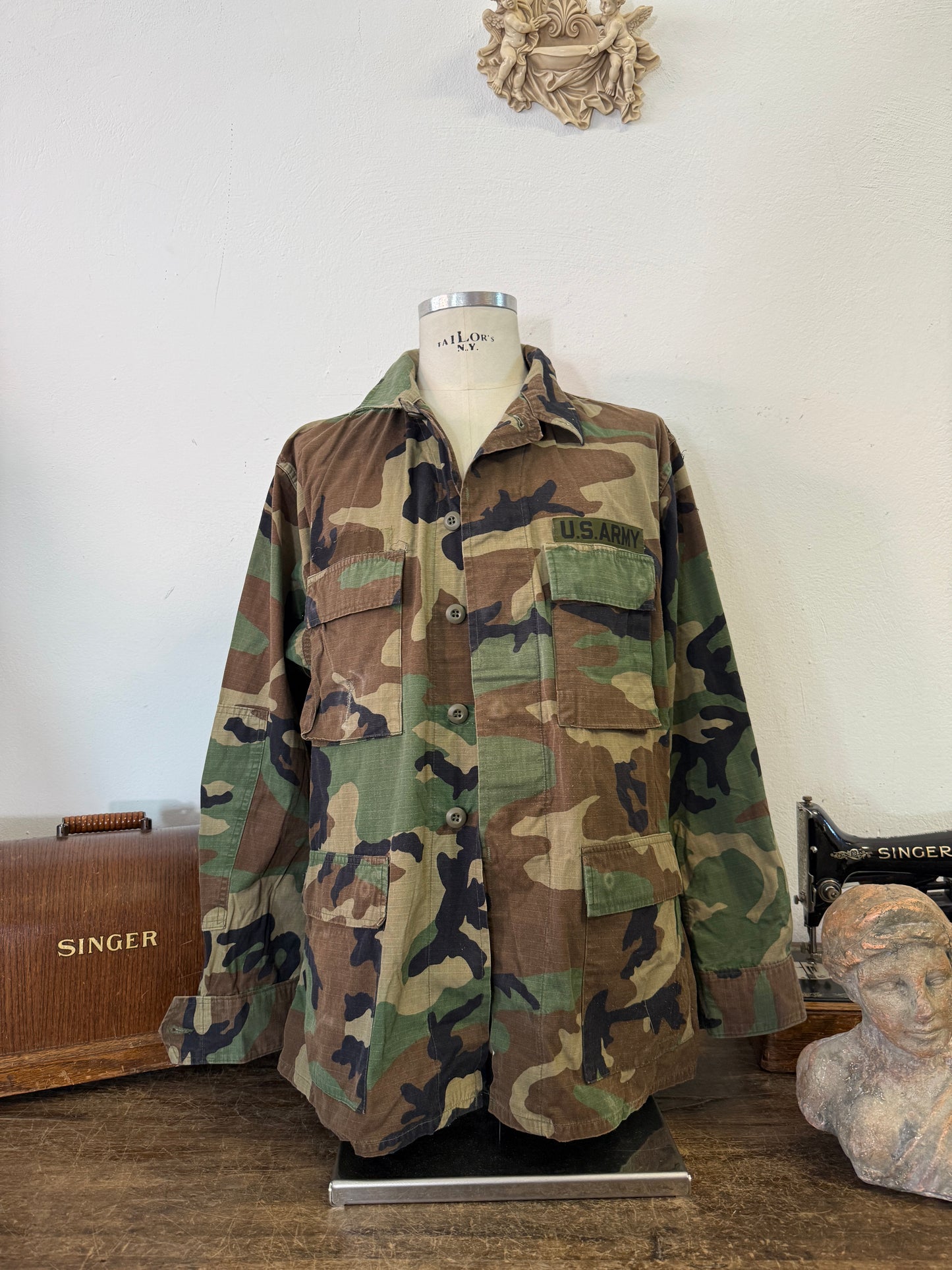 Vintage Ripstop Woodland Us Army Jacket “XL”