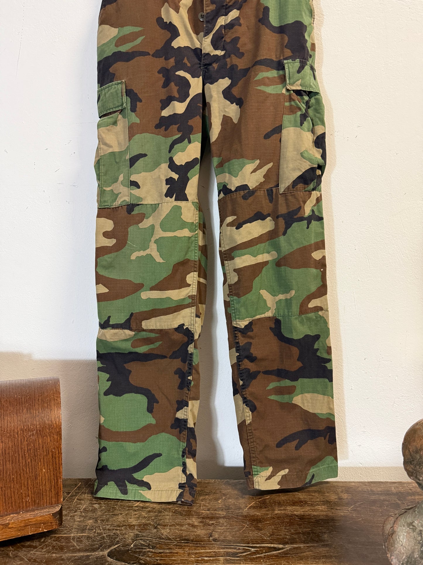 Vintage Woodland Camo Cargo Pants Us Army Rip Stop “W34”