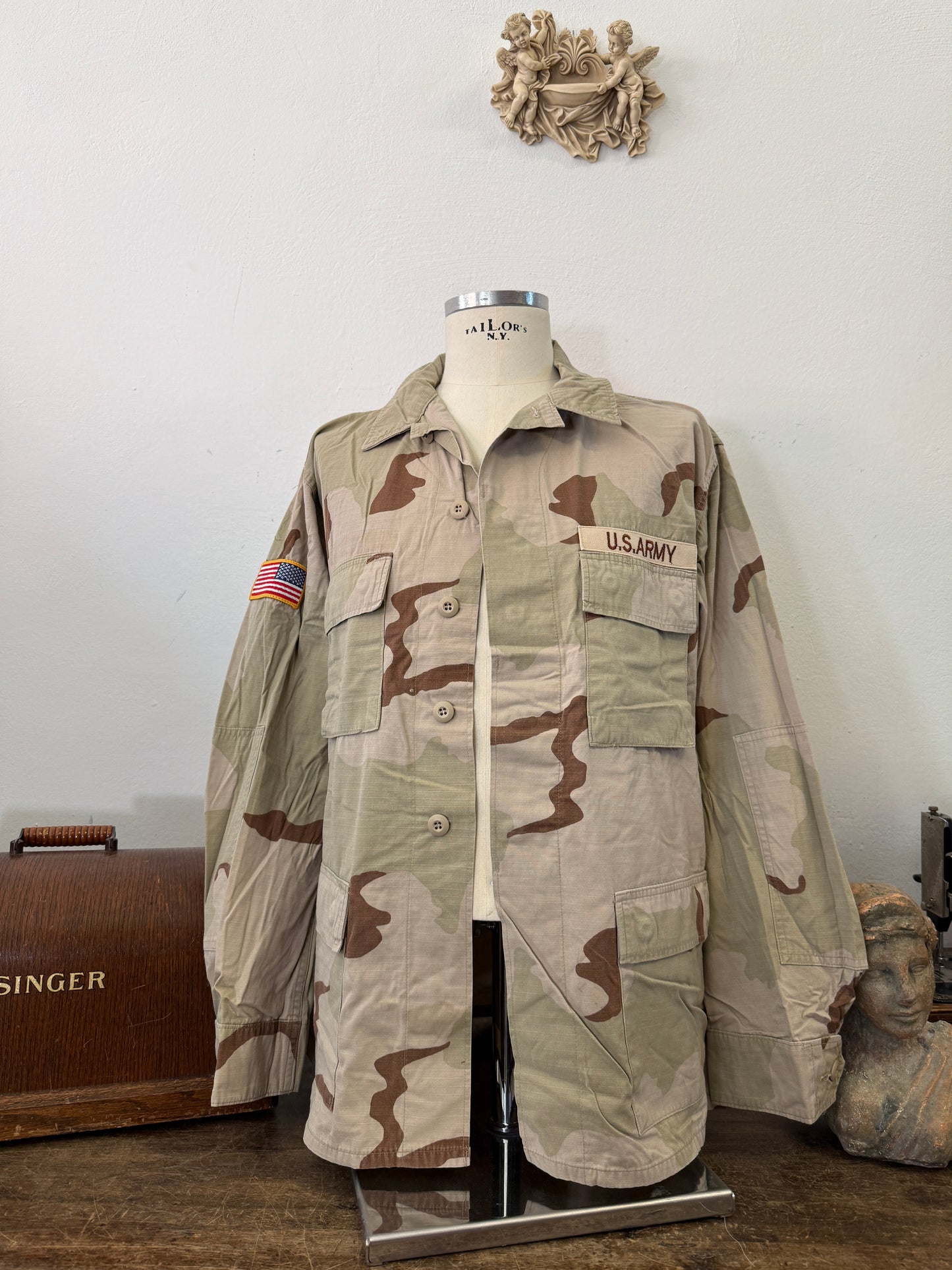 Vintage BDU Camo Jacket Ripstop US Army – XL