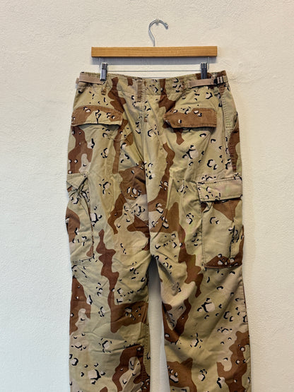 Vintage Desert Chocolate Cargo Pants Us Army “W33”