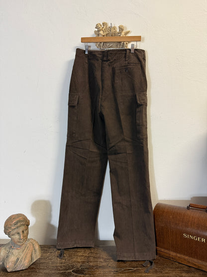 Vintage 80’s German Army Moleskin Cargo Pants “W35”