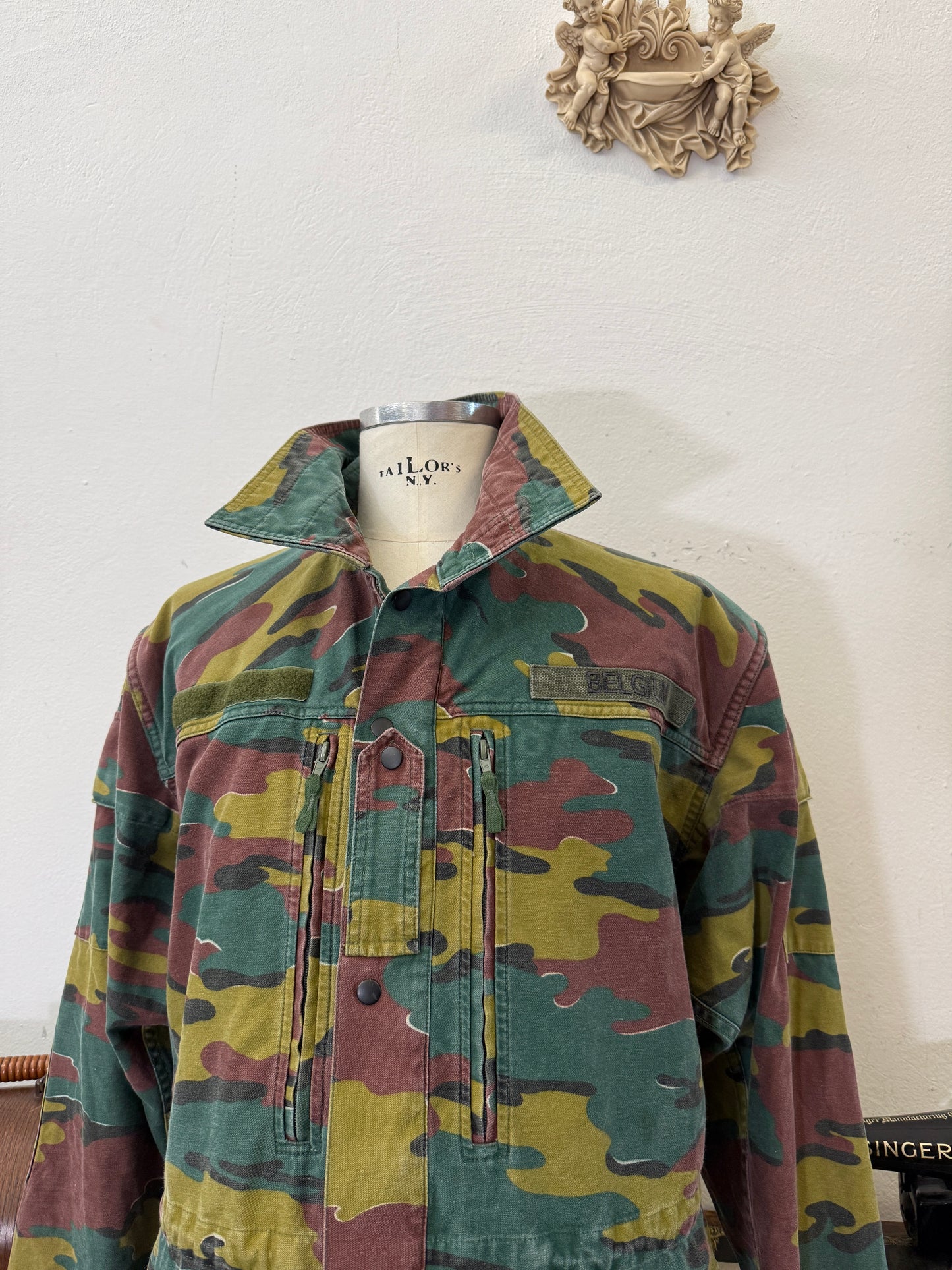 Vintage Belgian Army Camo Jacket “XL”