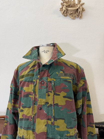 Vintage Belgian Army Camo Jacket “XL”