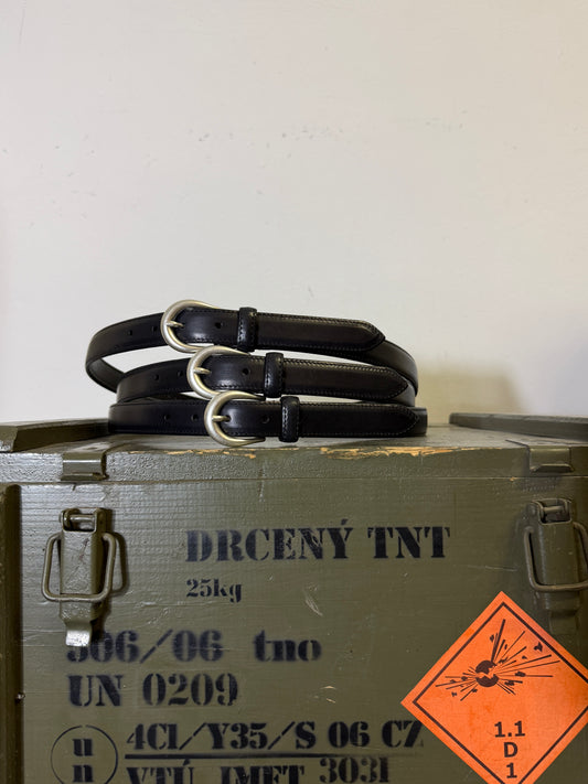 Black Leather Belt - Mancini 1979 x Mister Archive®