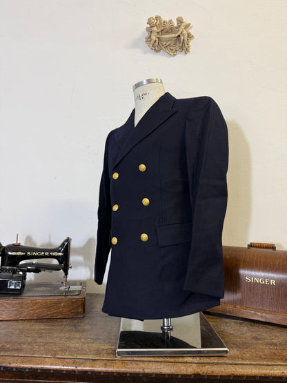 Vintage 90’s Italian Navy Double Breasted Jacket “S”