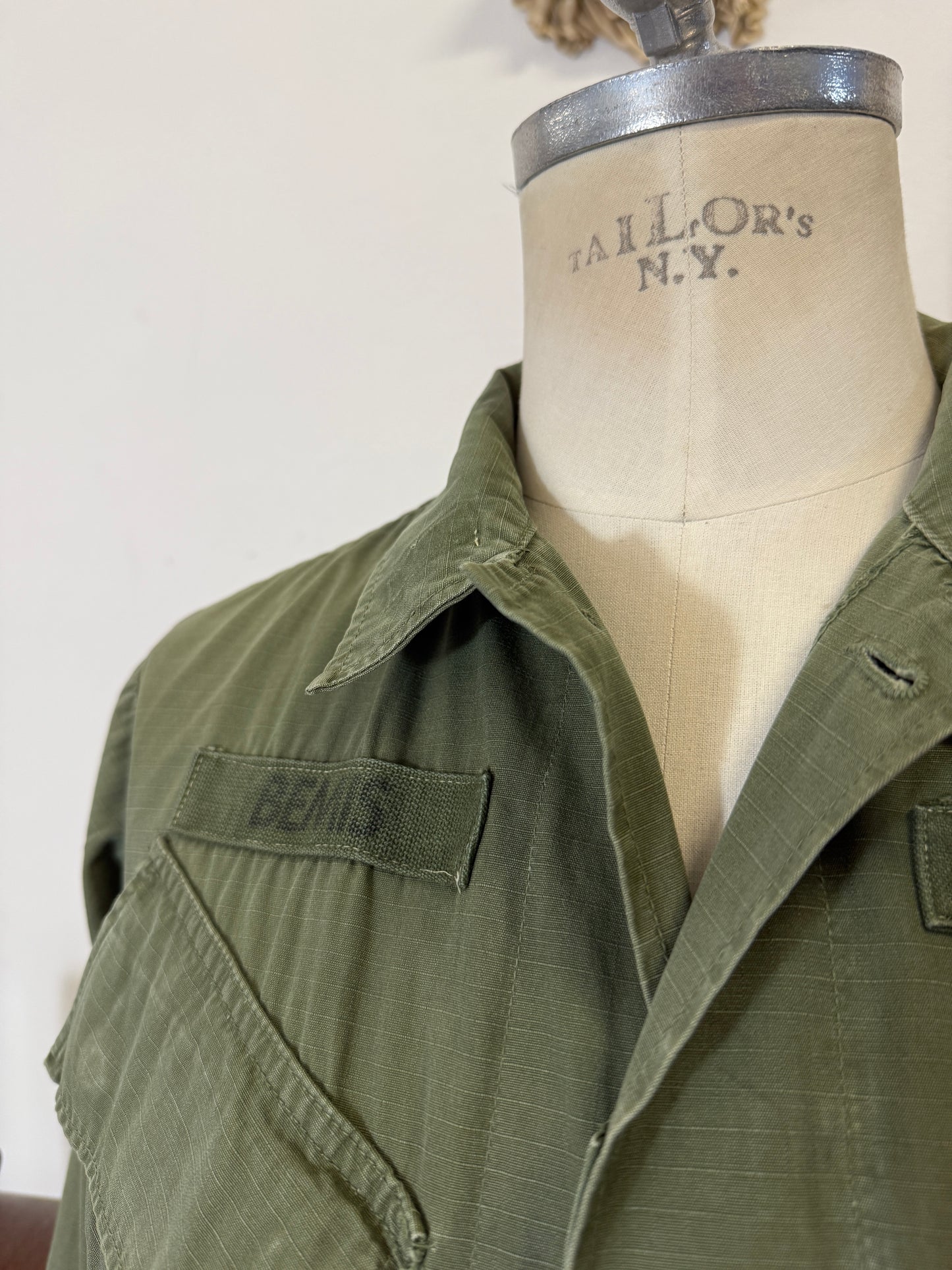 Vintage Rip Stop Jungle Jacket U.S. ARMY “M/L”