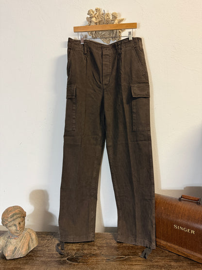 Vintage 80’s German Army Moleskin Cargo Pants “W35”