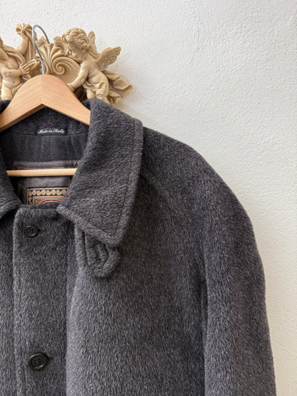 Vintage Grey Raglan Coat - Made in Italy “L/XL”