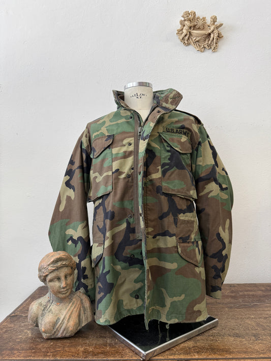 Vintage Woodland Field Jacket M65 Us Army “L”