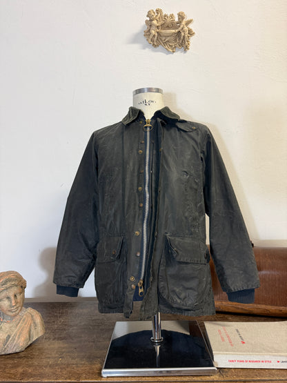 Vintage Barbour Bedale Jacket With Mending “S”