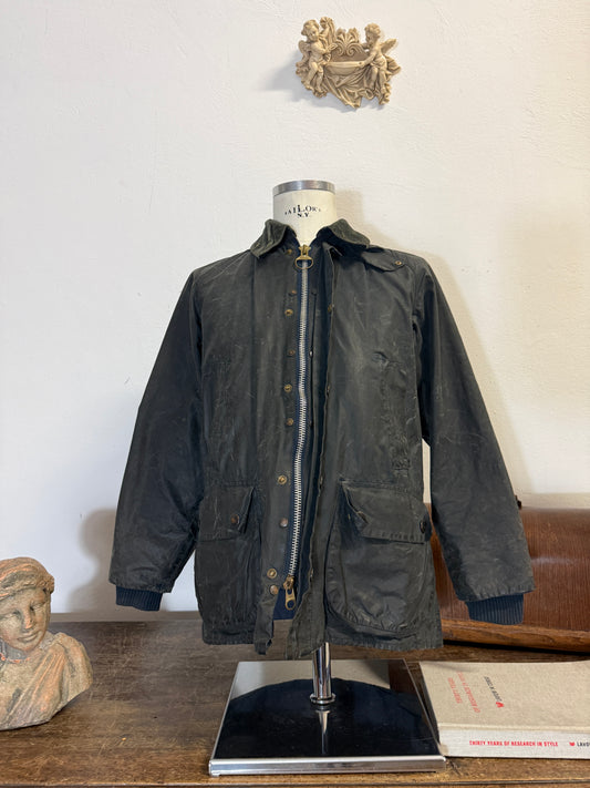 Vintage Barbour Bedale Jacket With Mending “S”