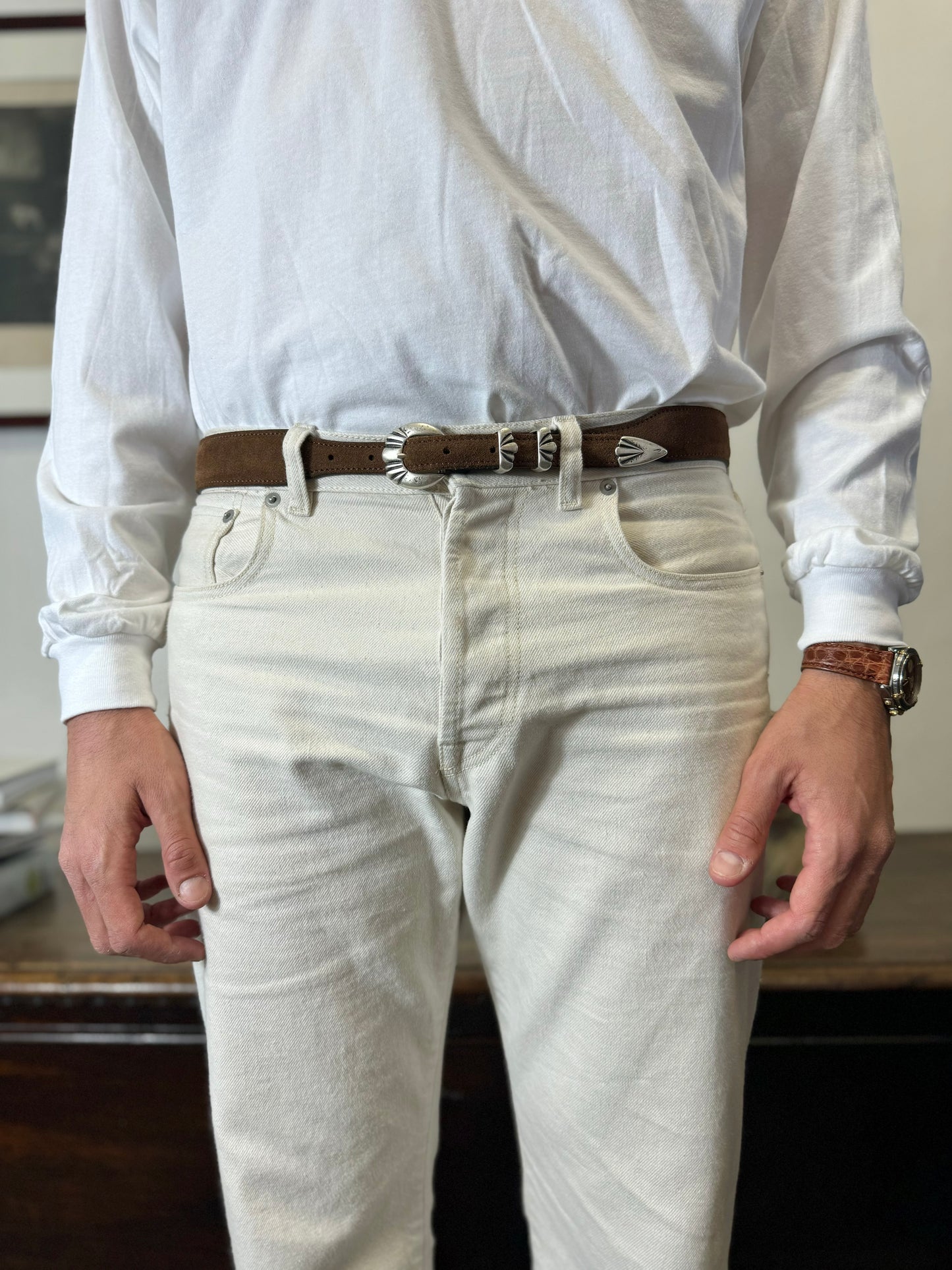 Western Suede Belt