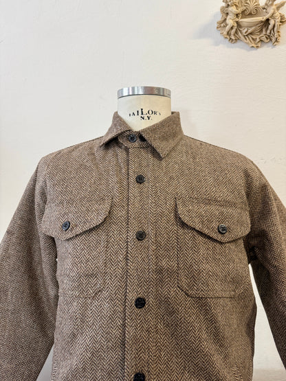 Chesapeake’s Wool Padded Shirt CPO Herringbone