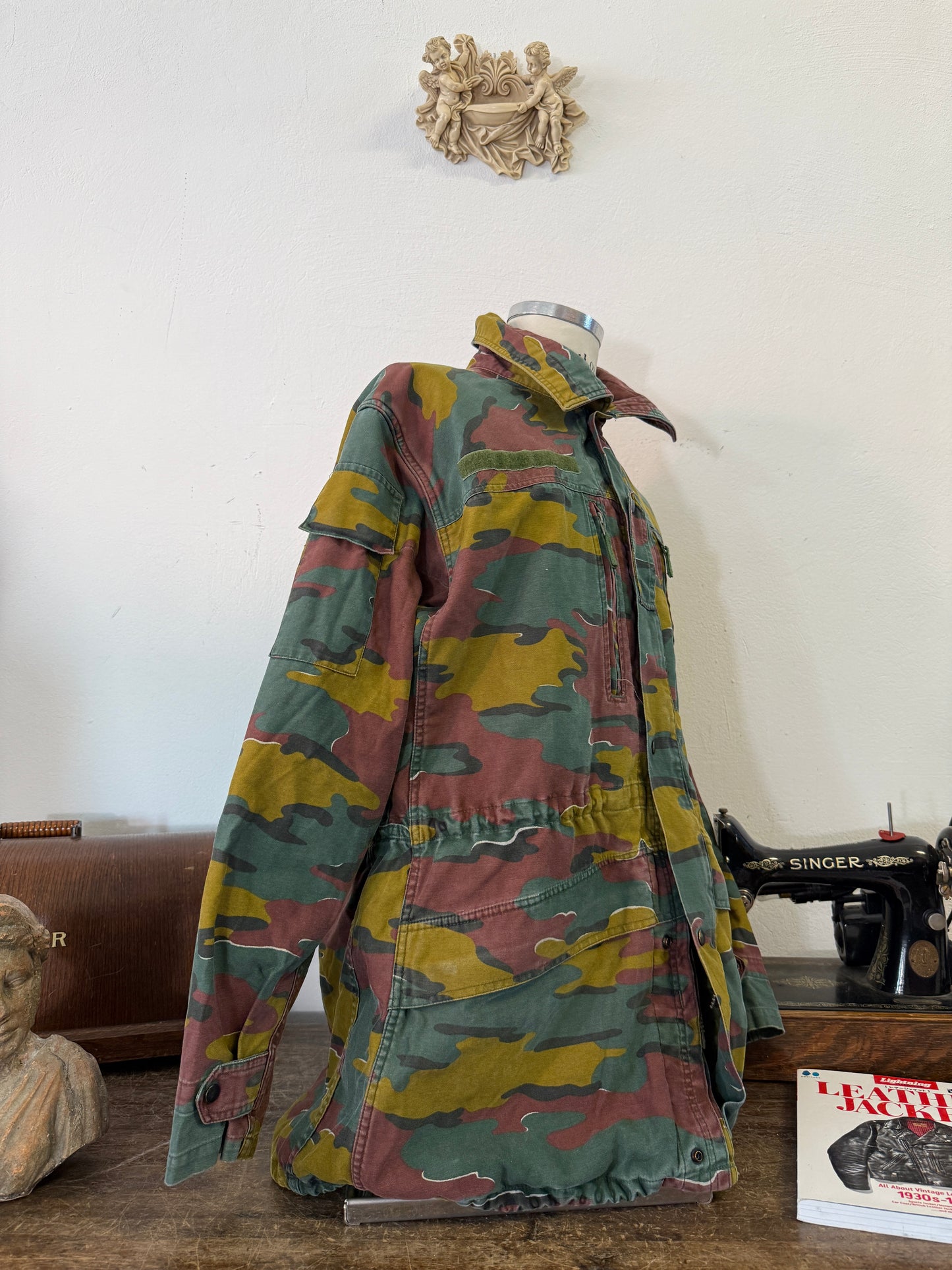 Vintage Belgian Army Camo Jacket “XL”